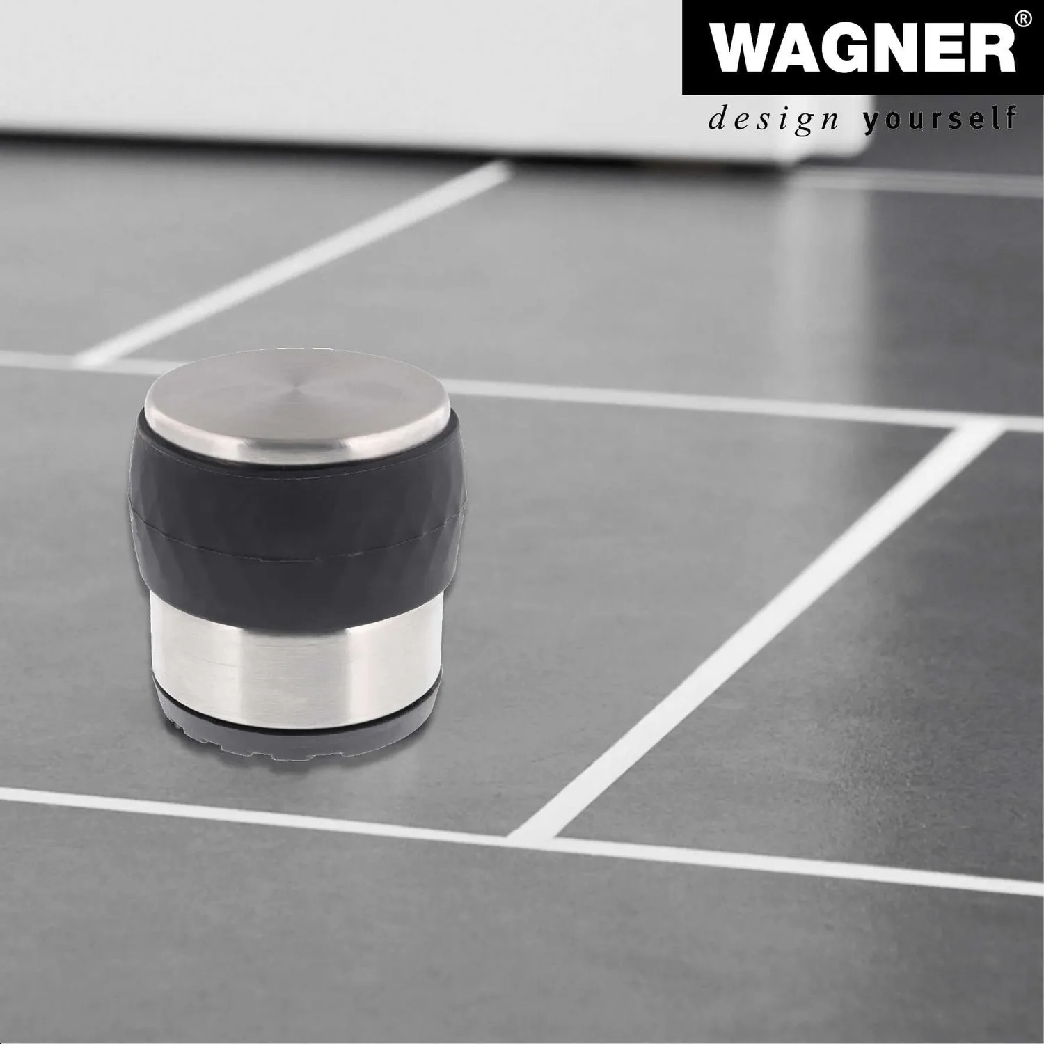 Wagner New Tower 15521201 fermaporta acciaio 70 mm nero