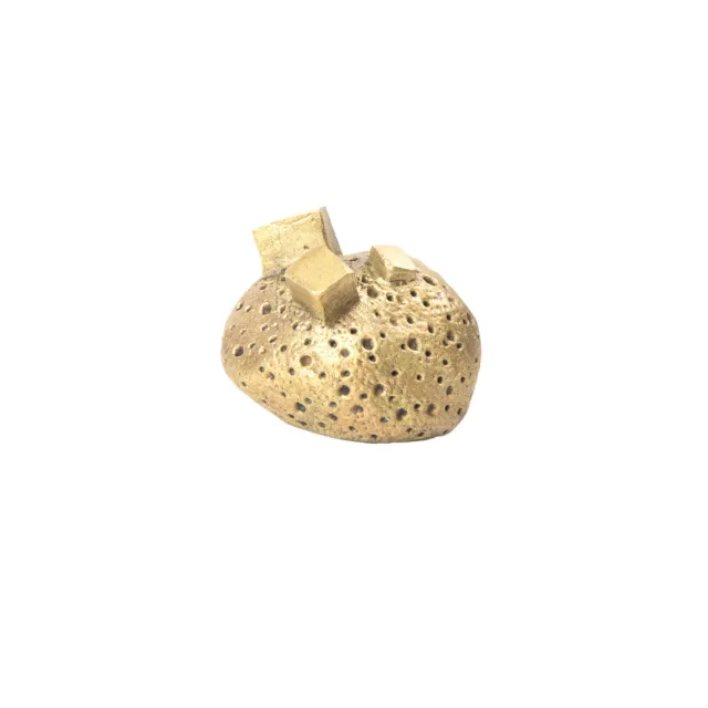 NIVA Design Pietra pomello ottone linee minerali