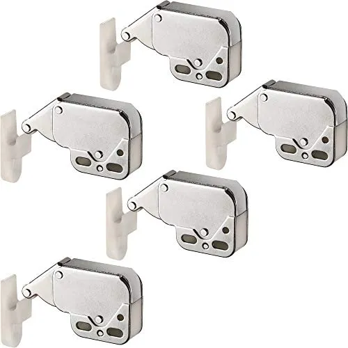 Gedotec Mini-Latch scrocco a pressione 5 pezzi nichelato