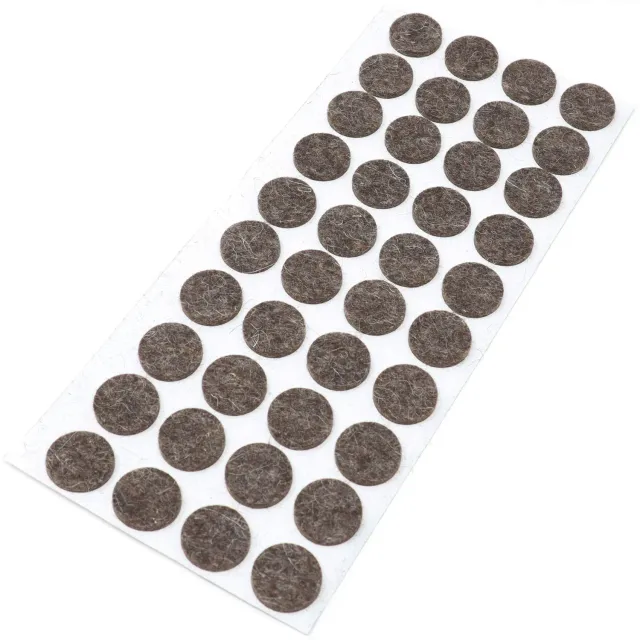 Adsamm Quality Feltrini Lana Ø18 mm Marroni 40 Pezzi