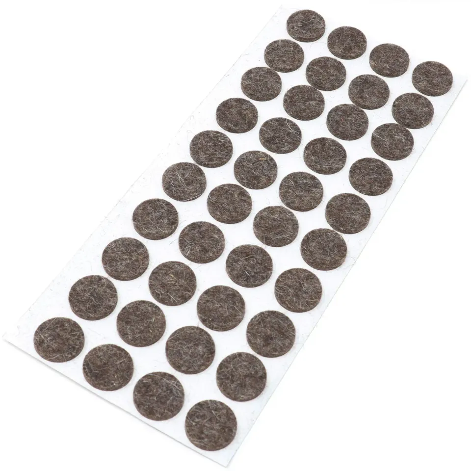 Adsamm Quality Feltrini Lana Ø18 mm Marroni 40 Pezzi