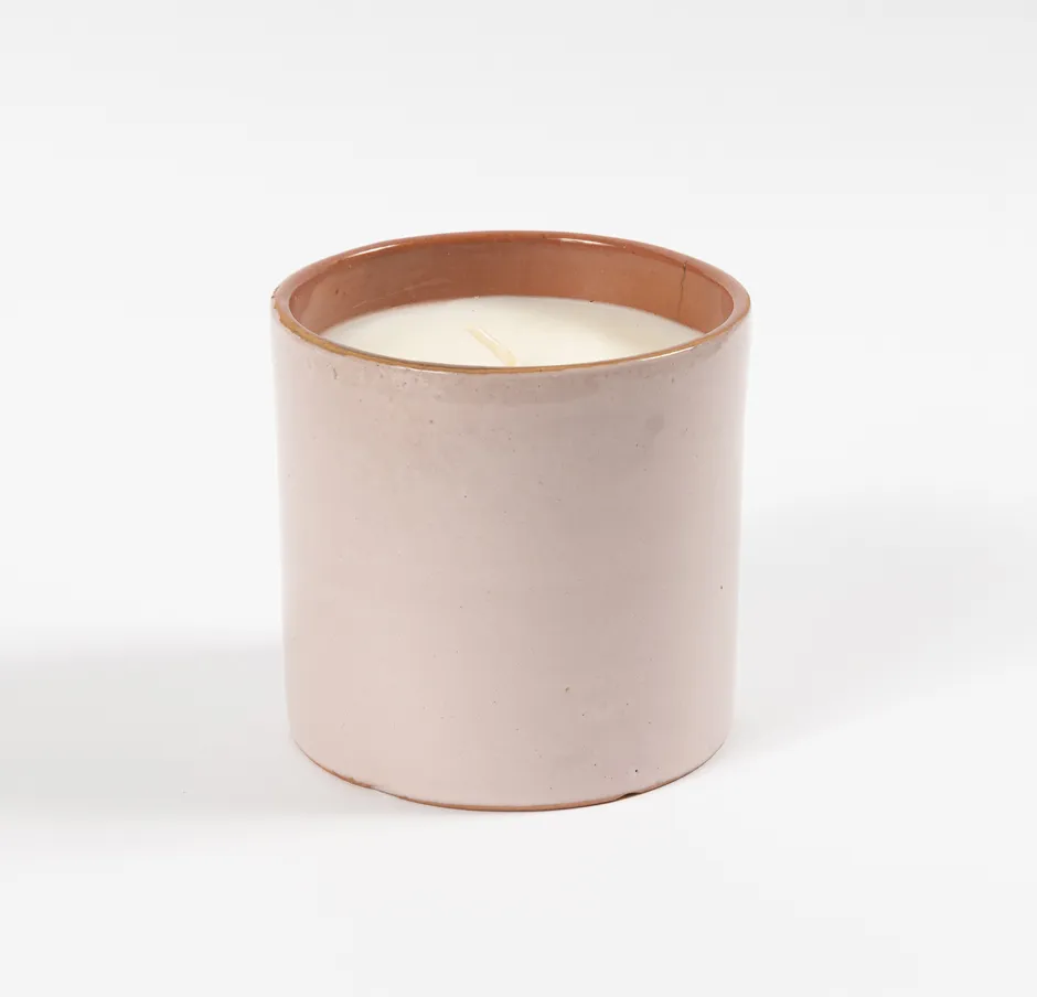 NIVA Design Ambra candela rosa fico terracotta