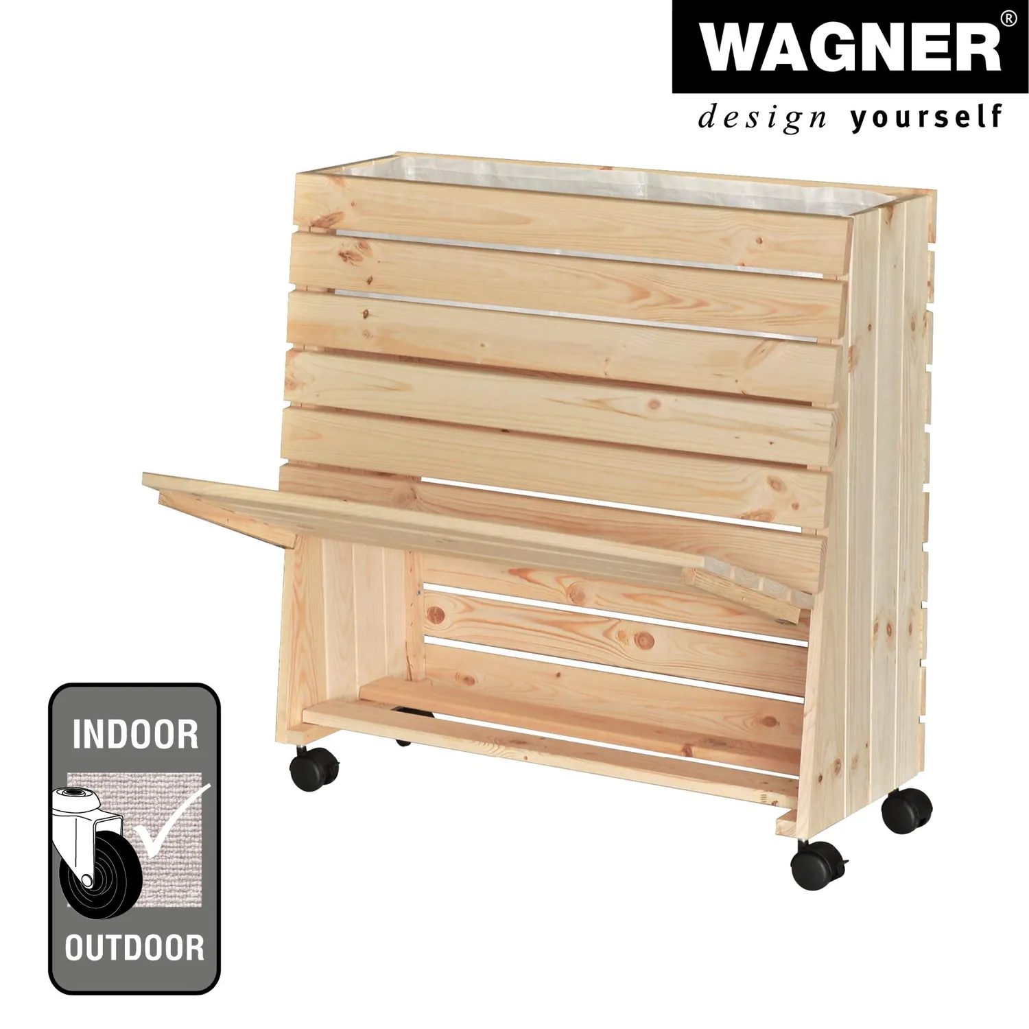 Wagner GreenFamily GreenBox M aiuola rialzata mobile legno