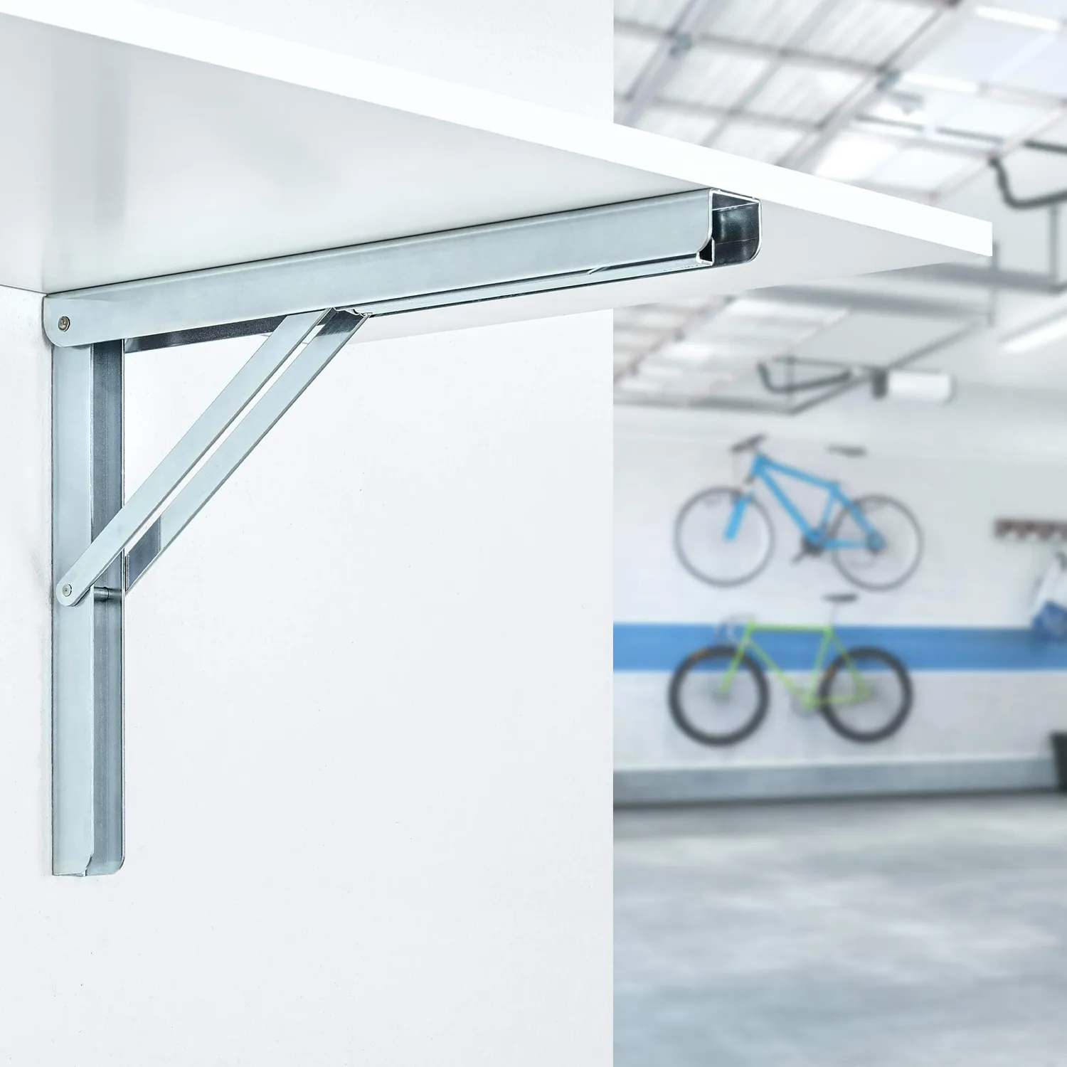 Gedotec Profi Line staffa ribalta tavolo 2 pezzi 400 mm acciaio 180 kg