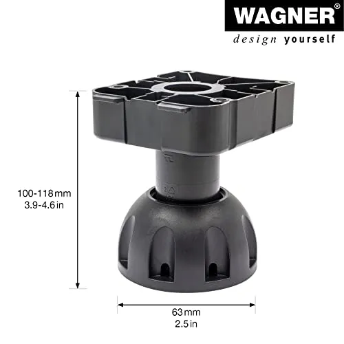 Wagner ST 0392 piedino cucina regolabile 100-118 mm 1 pz