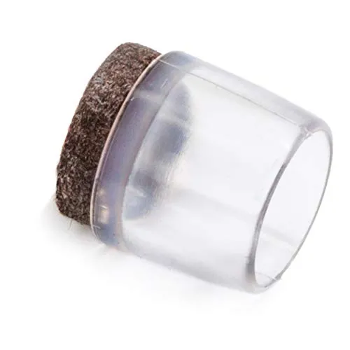 Adsamm Puntali Esterni con Feltro 15-16 mm Trasparenti 16 pz