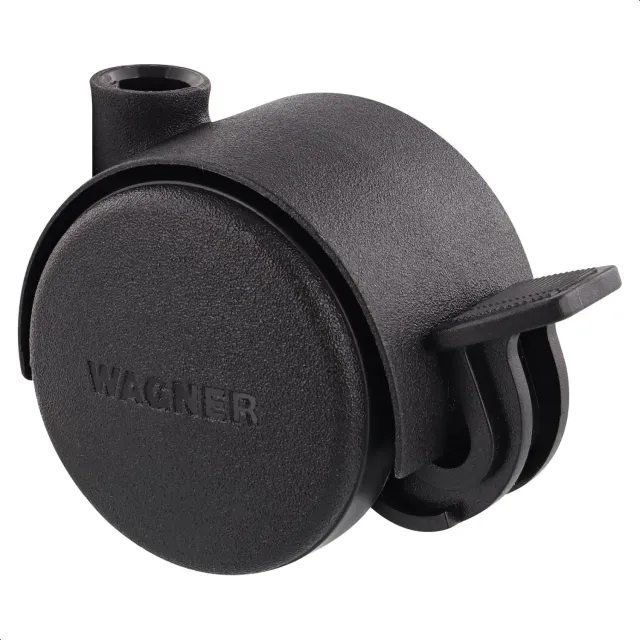 Wagner Design RO 0126 rotella mobili dura nera 40 mm con freno
