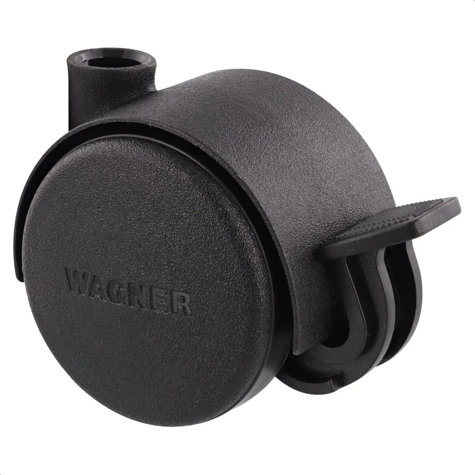 Wagner Design RO 0126 rotella mobili dura nera 40 mm con freno