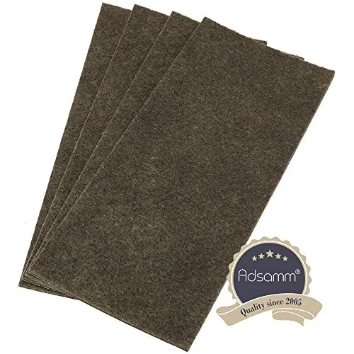 Adsamm Feltro Autoadesivo Marrone 80x180 mm 4 Pezzi