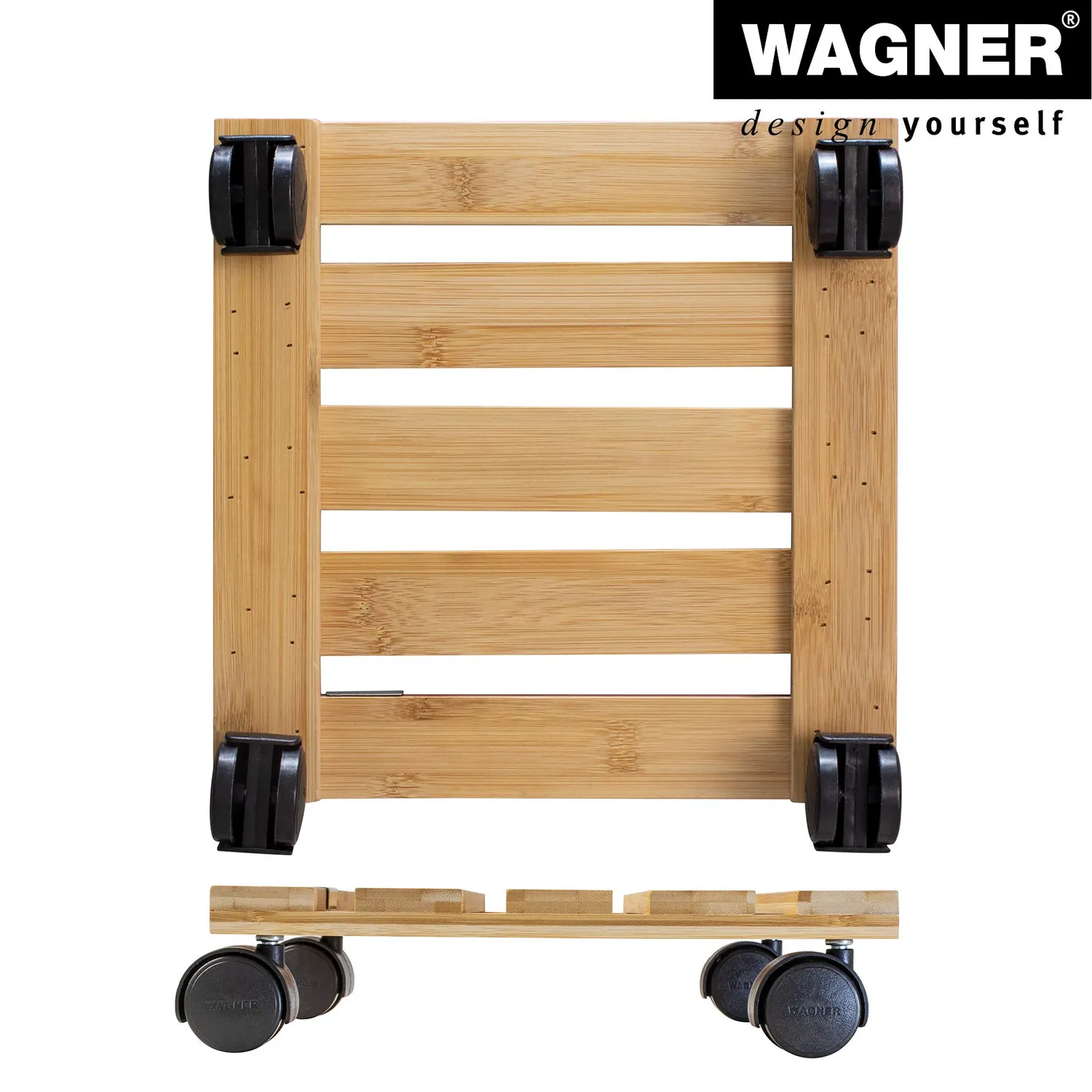 WAGNER Bamboo 20026501 Carrello Piante 29x29 cm 100 kg