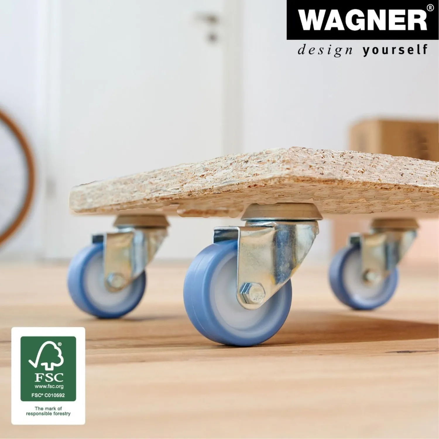 Wagner MM 1357 carrello trasporto quadrato 29x29 cm 250 kg