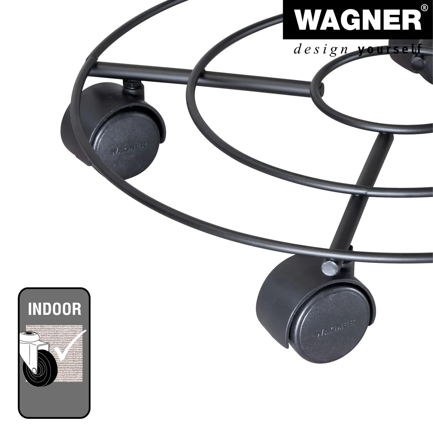 Wagner DRAHT GH 0945 carrello piante tondo 35 cm 60 kg