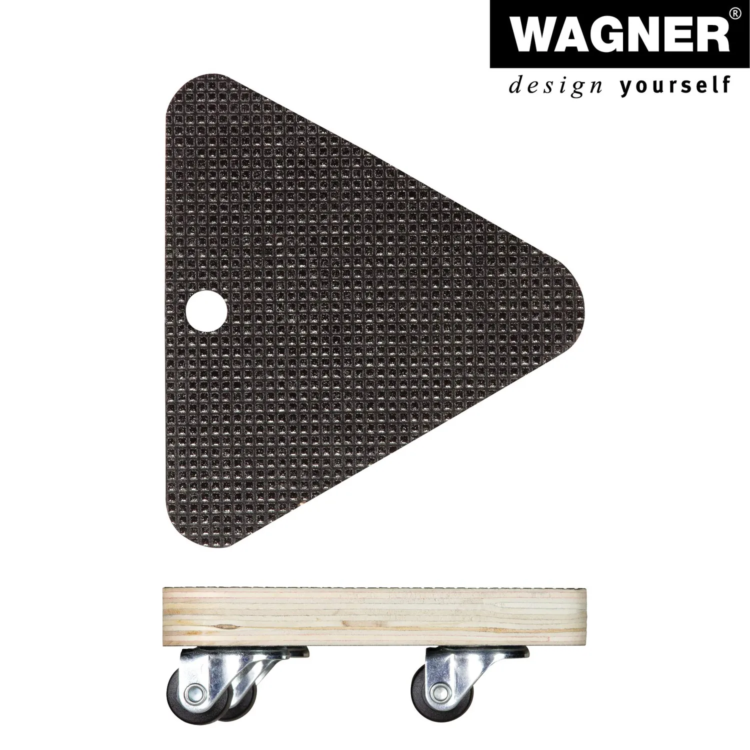 WAGNER MM 1105 carrello trasporto triangolare 13cm portata 100kg