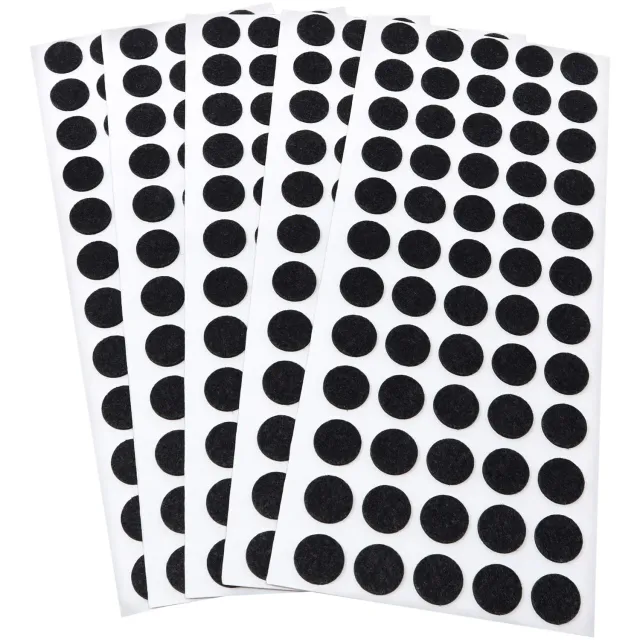 Adsamm feltrini ultrasottili neri Ø14mm 300 pezzi 1,5mm