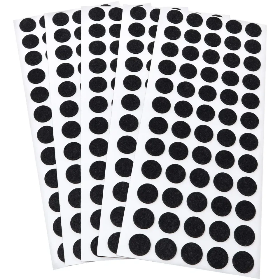Adsamm feltrini ultrasottili neri Ø14mm 300 pezzi 1,5mm