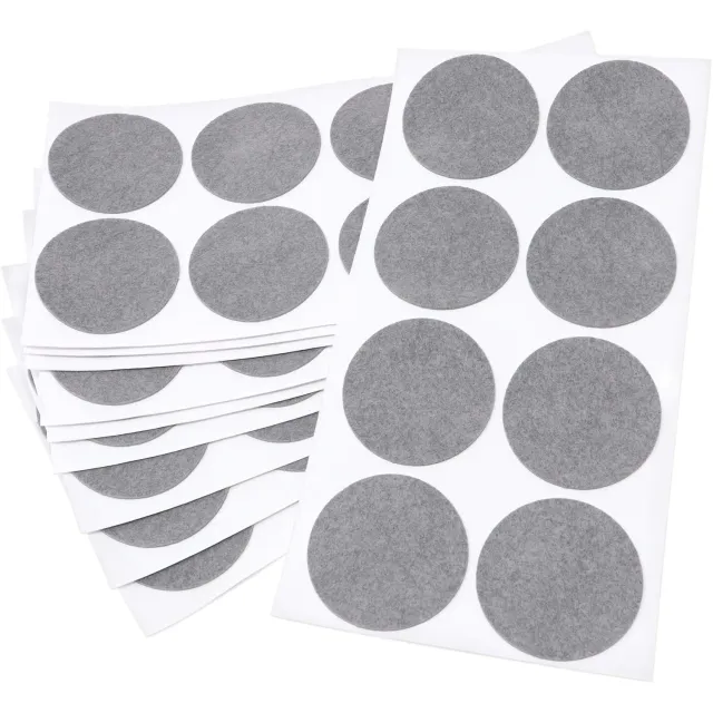 Adsamm feltrini ultrasottili Ø 50 mm grigi 80 pezzi 1,5 mm