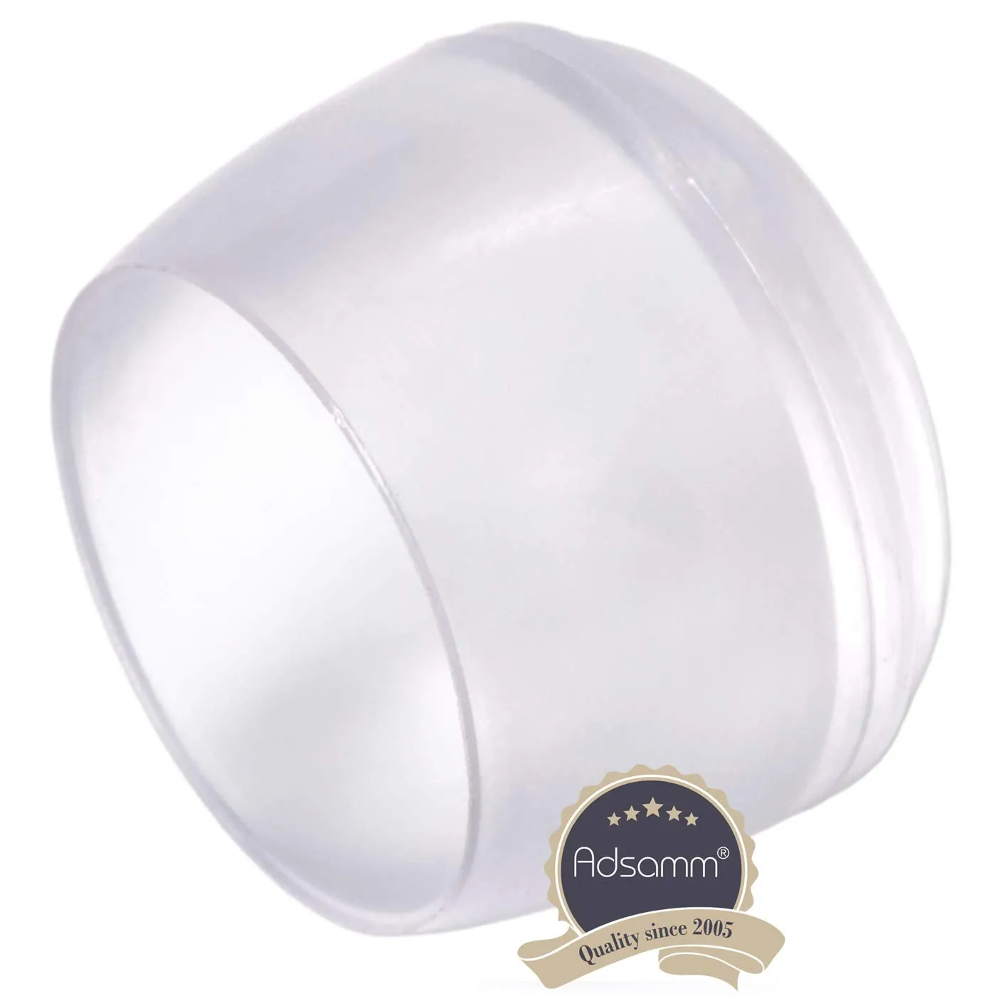 Adsamm 4 puntali PVC trasparenti Ø21-22 mm tondi
