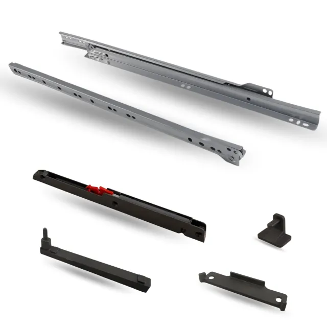 Indaux Guide a Rullo per Cassetti 300mm Grigie 30kg