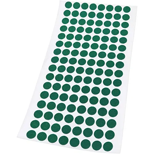 Adsamm Feltrini Ultrasottili Verdi Ø 12 mm 128 Pezzi 1,5 mm