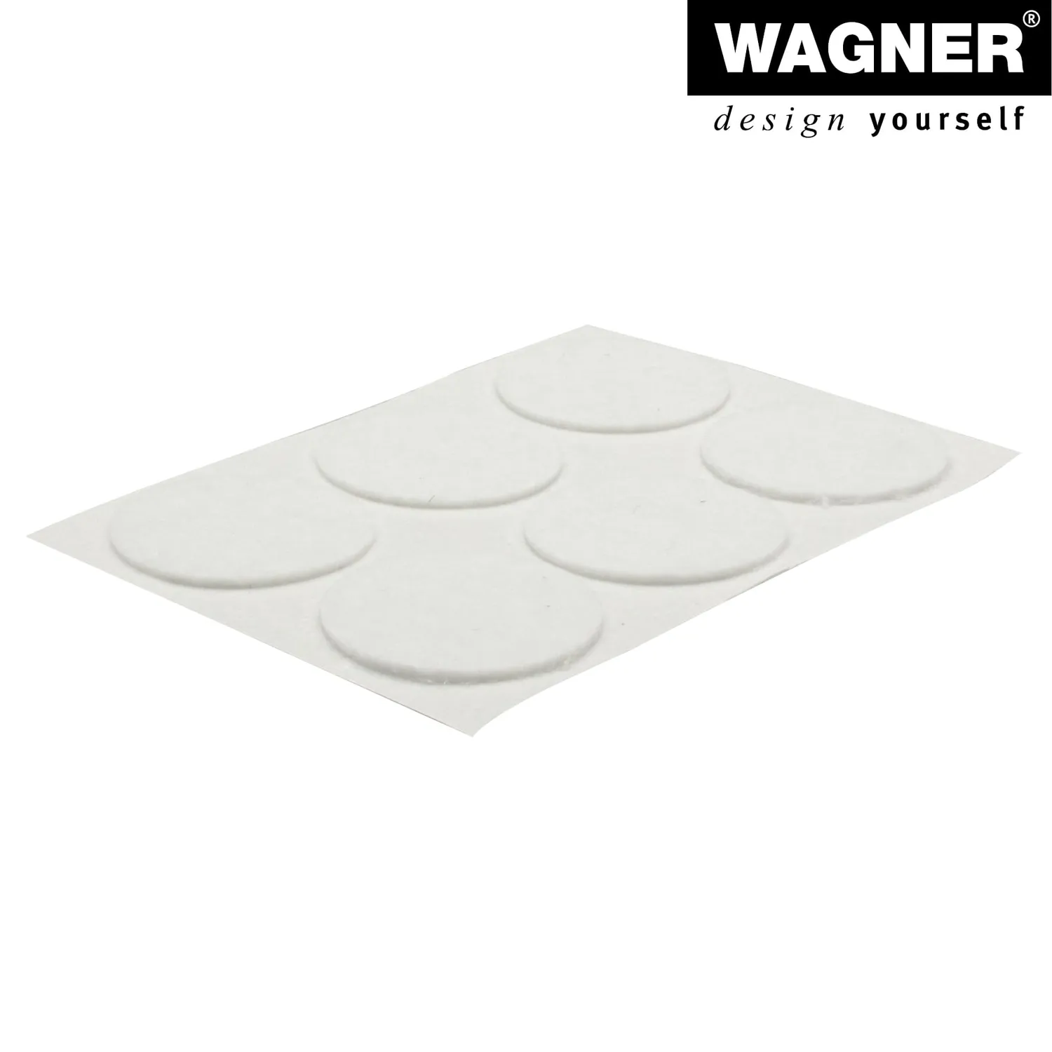 Wagner EH 0025 feltrini adesivi 25 mm 24 pezzi bianchi