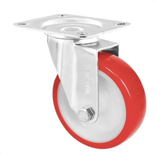 Wagner RO 6800 04680001 rotella girevole Ø 100 mm rosso/bianco 75kg