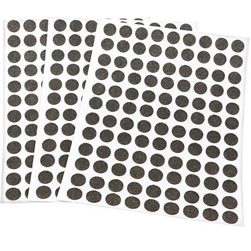 Adsamm ultrasottili feltrini per mobili rotondi Ø10mm marroni 324pz 1,5mm