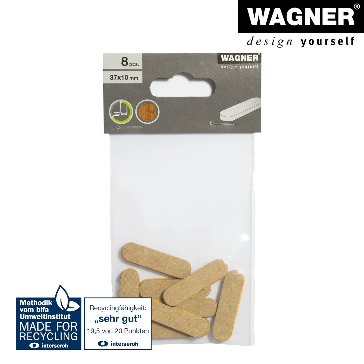 Wagner SYNO EH 1037 pattini adesivi 10x37 mm 8 pezzi