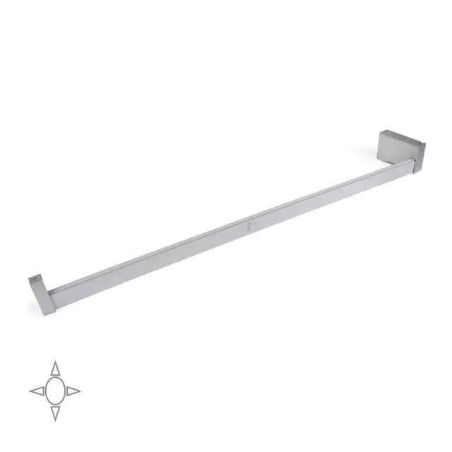 Emuca Asta Appendiabiti LED Armadio 858-1008 mm Alluminio Sensore