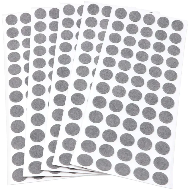 Adsamm ultrasottili feltrini per mobili rotondi Ø14mm grigi 300pz 1,5mm