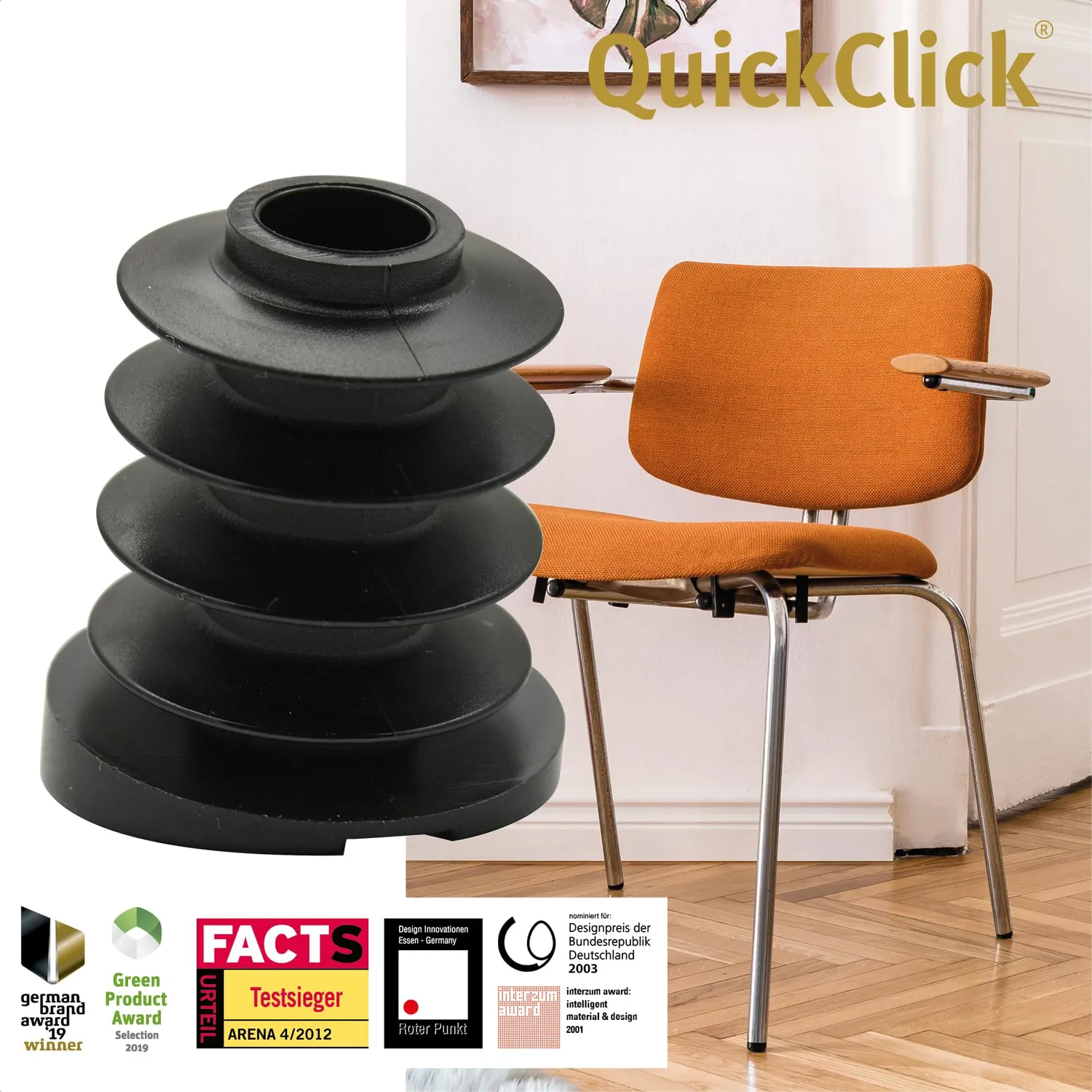Wagner QuickClick 15787600 base Smart piedini set 4 pezzi 21/25 mm 12°