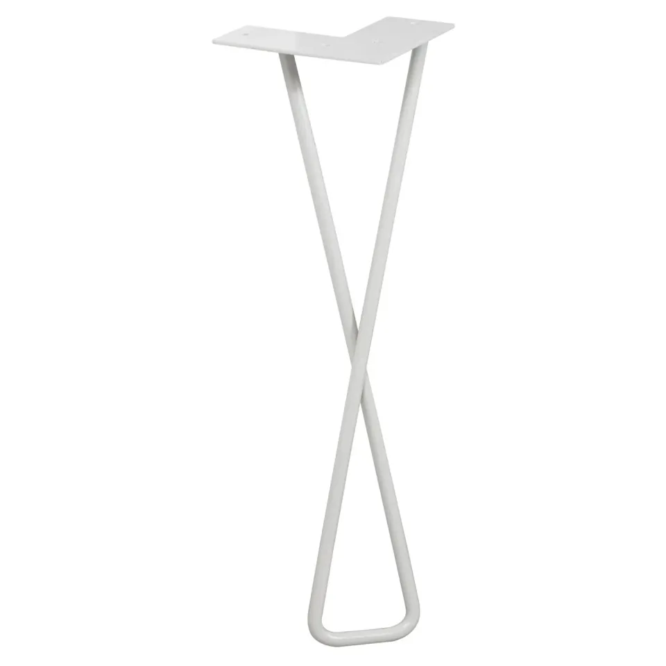 Wagner Hairpin Leg 12834601 gamba tavolo grigia 40 cm