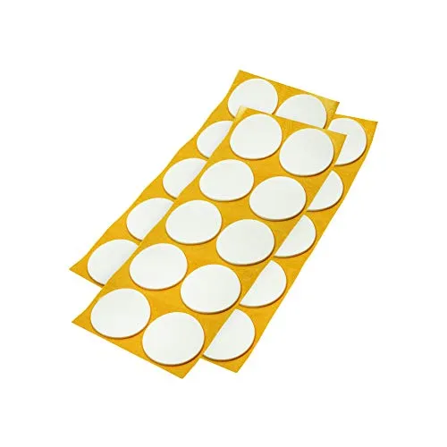 Adsamm Piedini Adesivi Ø 45 mm Bianchi 30 Pezzi Gomma