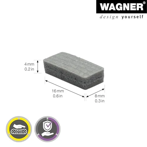 Wagner Soft Pads 16031699 cuscinetti EVA 8x16 mm 24 pezzi grigi