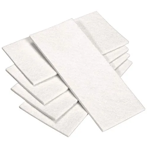 Adsamm fogli feltro autoadesivo 80x180 mm bianco 5 pezzi 3,5 mm