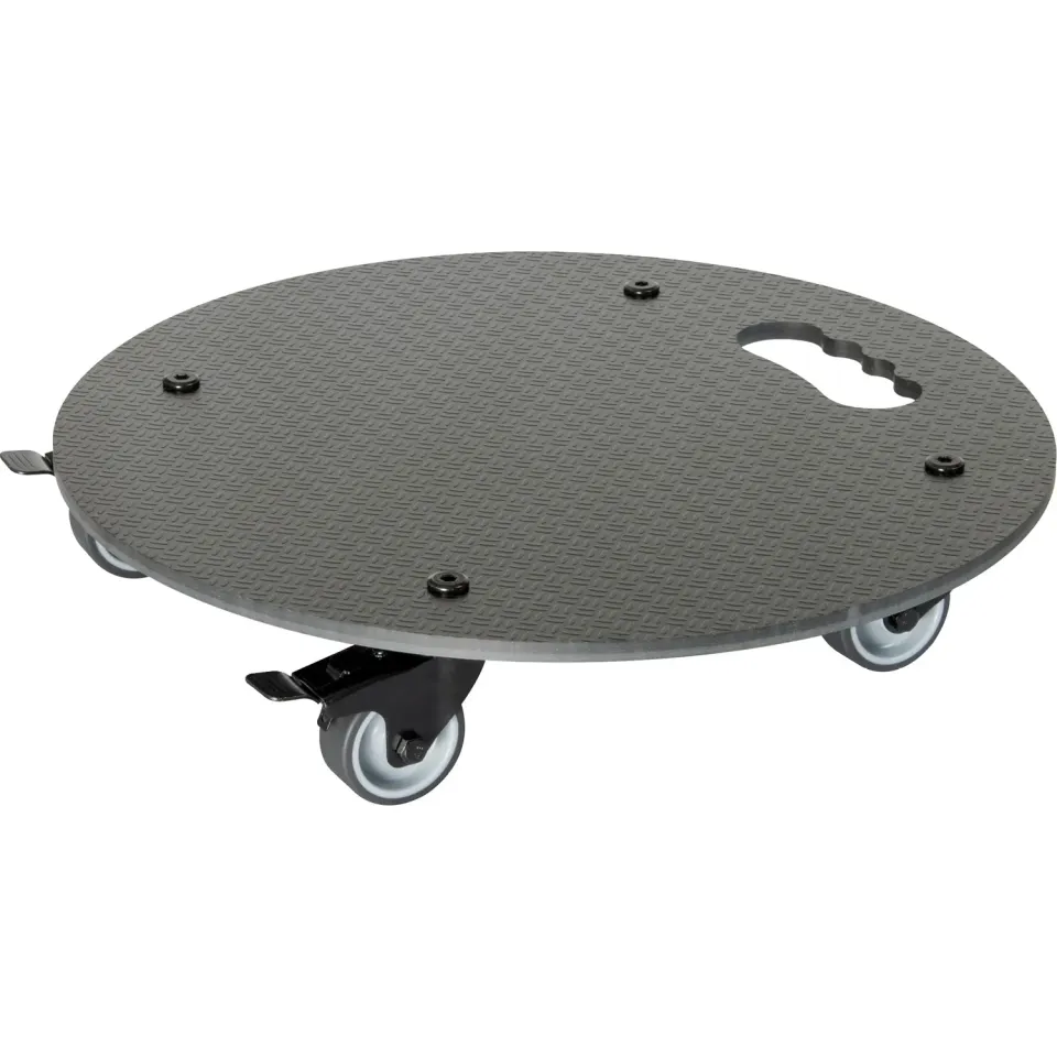 Wagner HPL GH 0630 sottovaso con ruote Ø 38 cm 100 kg nero
