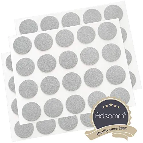 Adsamm copriforo autoadesivo grigio chiaro Ø13 mm 60 pezzi