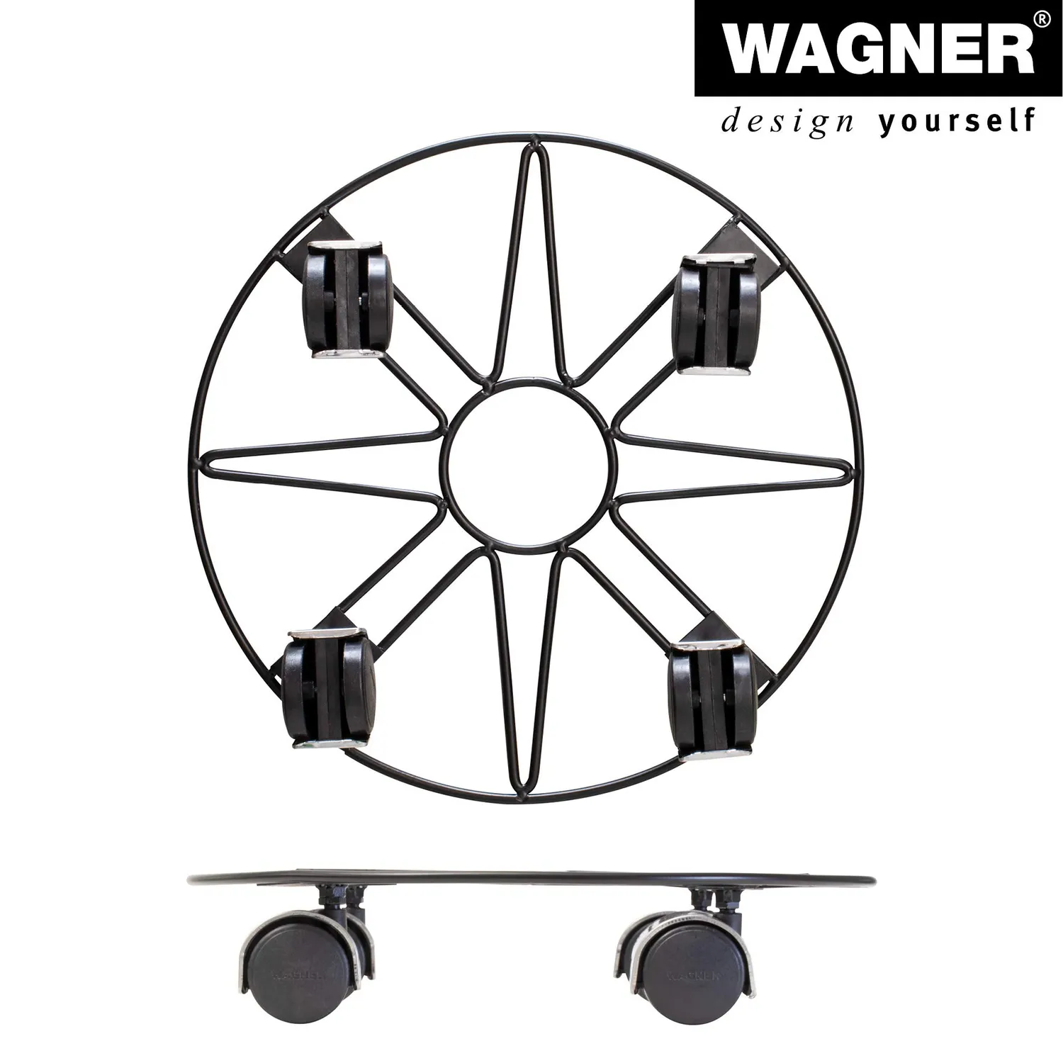 Wagner Black Star 20093801 carrello piante tondo 30 cm