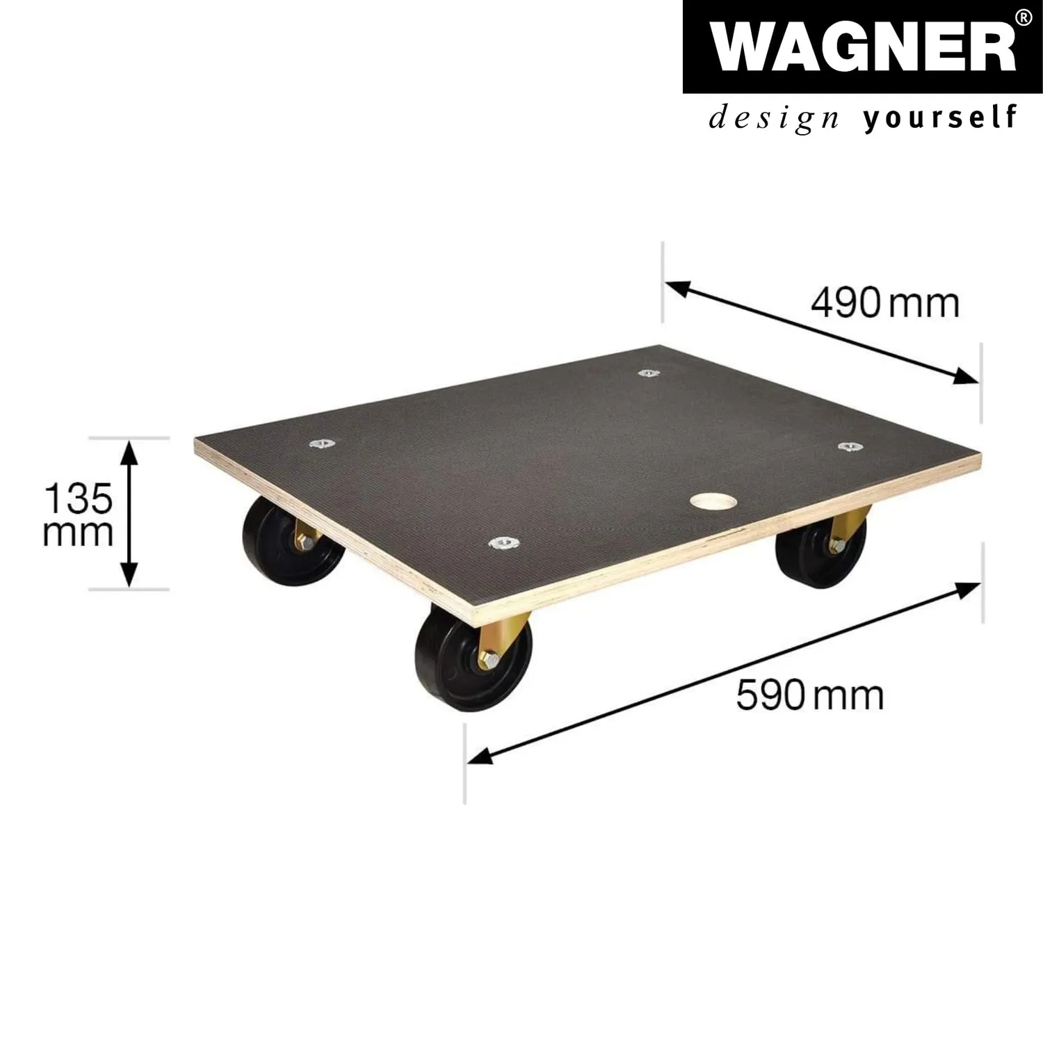 Wagner MaxiGrip MM 1302 pianale trasporto 59x49 cm 400 kg