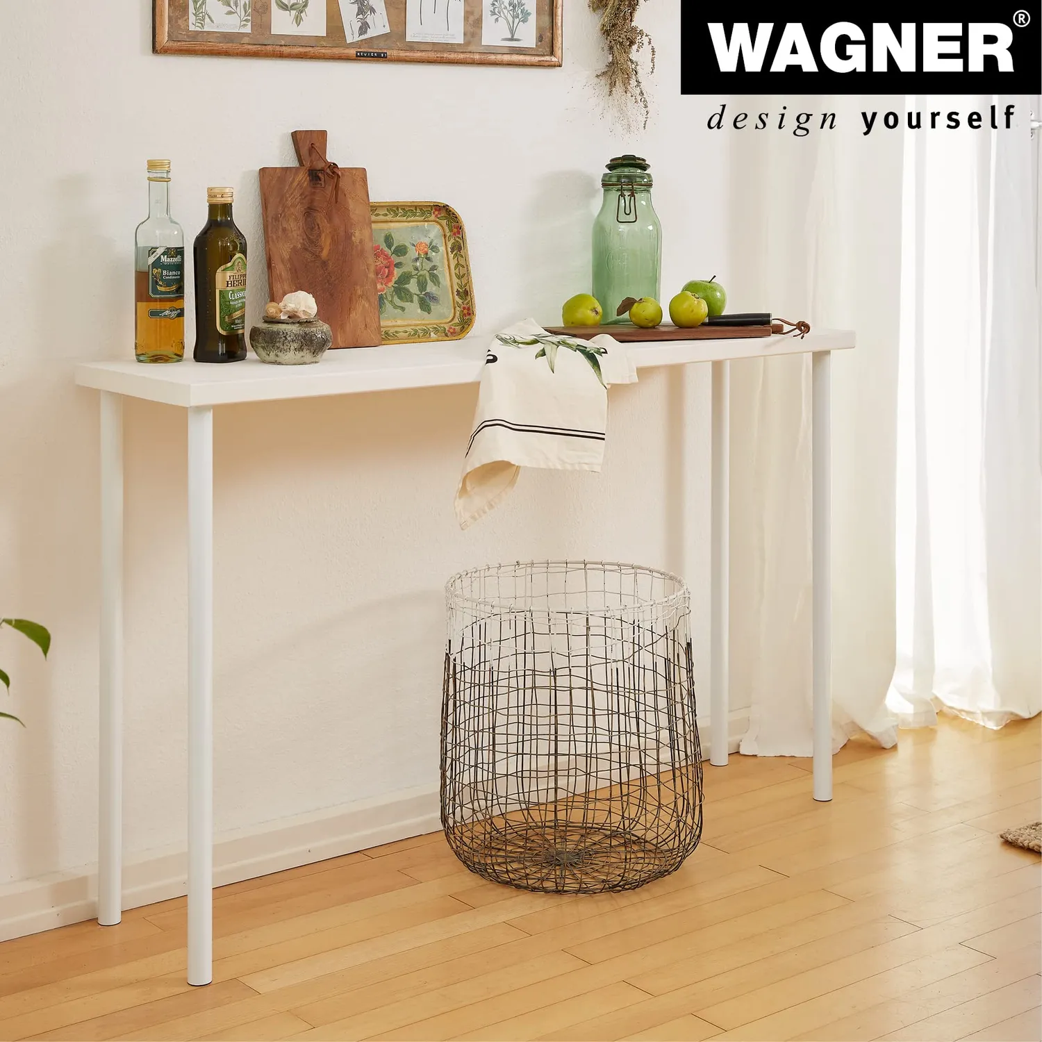 Wagner Classic ST 1670 gamba tavolo 700 mm bianca