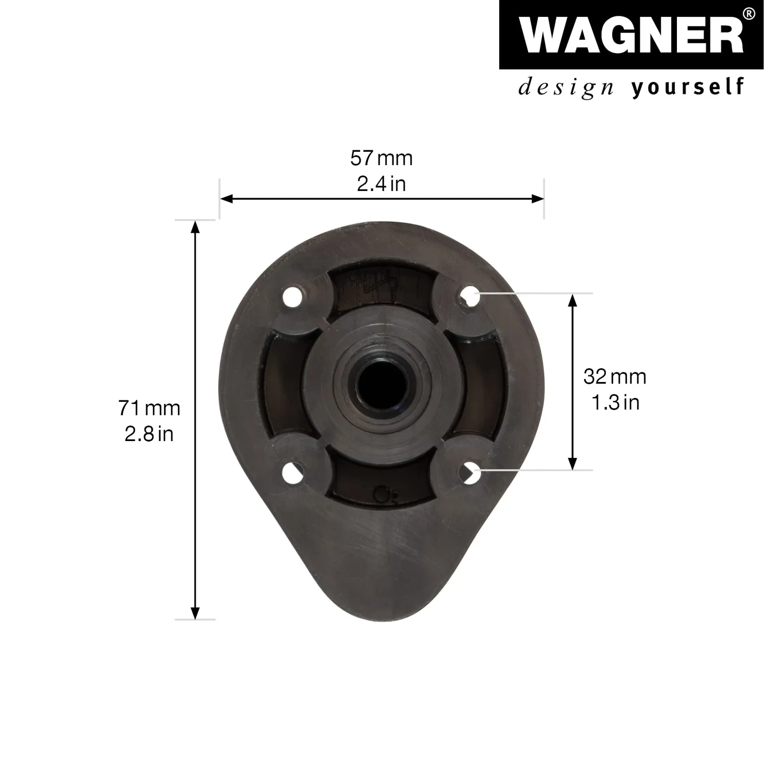 Wagner 12041500 piedini cucina regolabili neri 4pz 96-166mm
