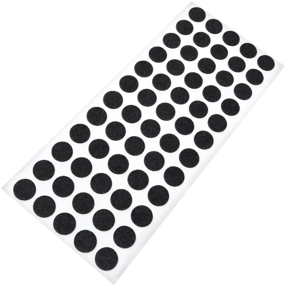 Adsamm Feltrini Autoadesivi Ø14 mm Neri 60 Pezzi Sottili