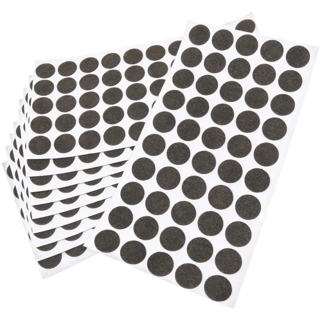 Adsamm ultrasottili feltrini per mobili rotondi Ø20mm marroni 500pz 1,5mm