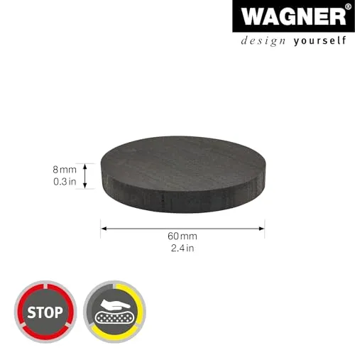 Wagner EH 1960 antivibranti lavatrice neri 2 pezzi elastici