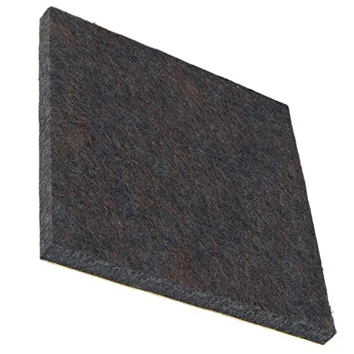 Adsamm feltrini autoadesivi marroni 4 pezzi 80x80 mm