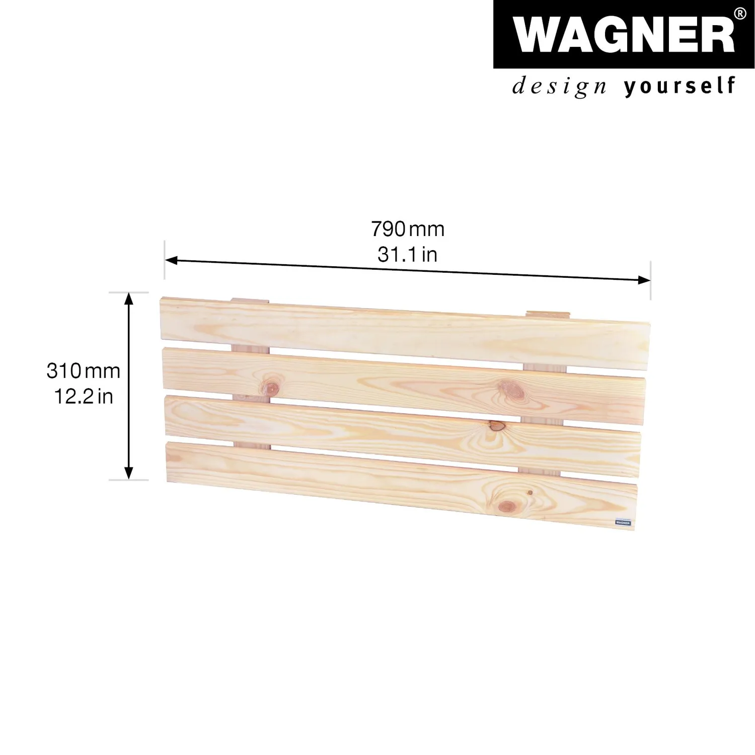 Wagner GreenFamily GreenWall parete fiori legno 79x31 cm
