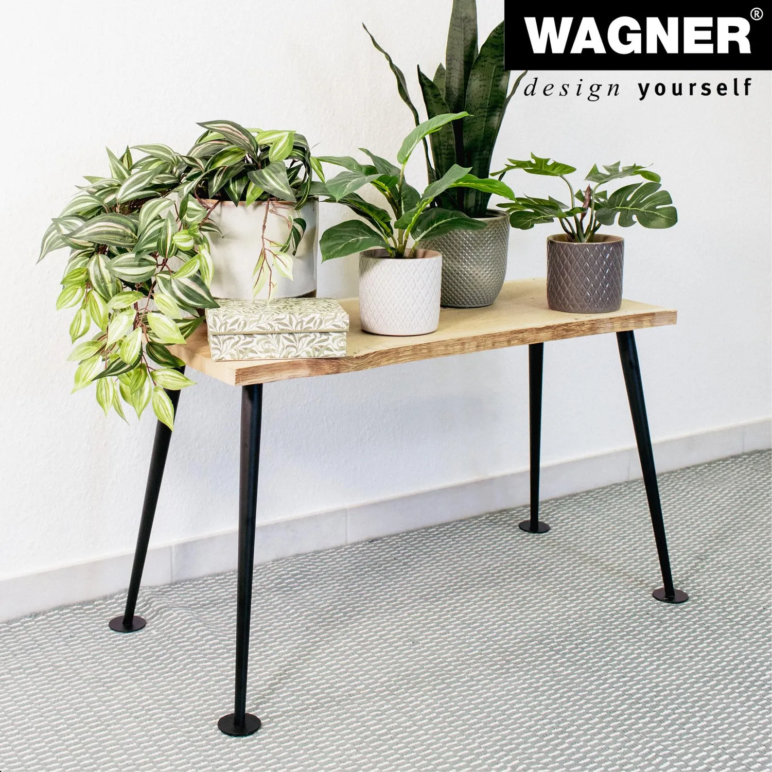 Wagner Style ST 5571 gamba mobile 71 cm nera 1 pezzo