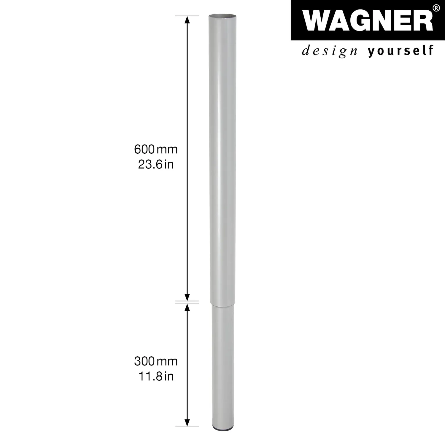 Wagner Telescope ST 1853 gamba tavolo 600-900 mm grigia