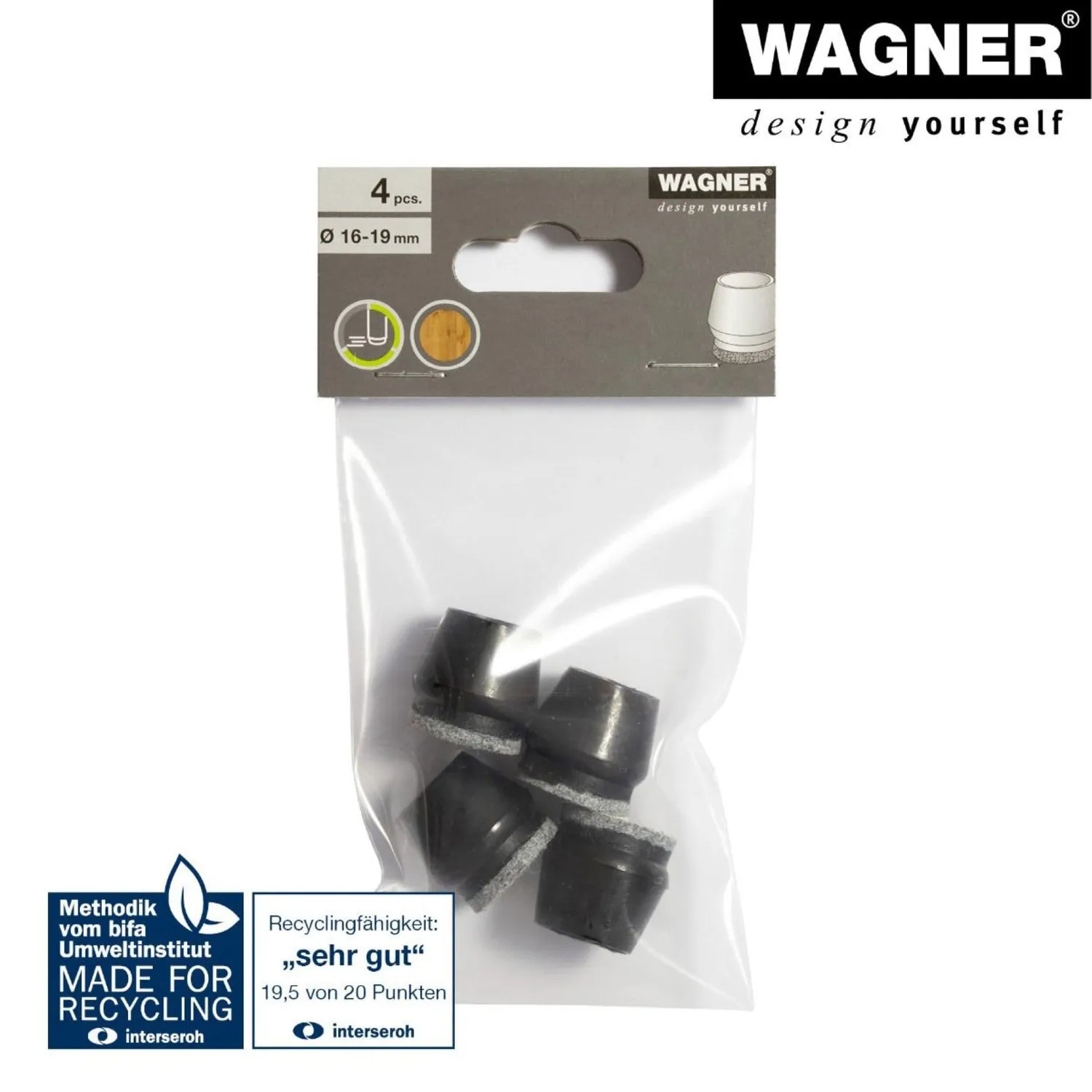 Wagner 15065940 tappi tubi tondi 40 pezzi con feltro