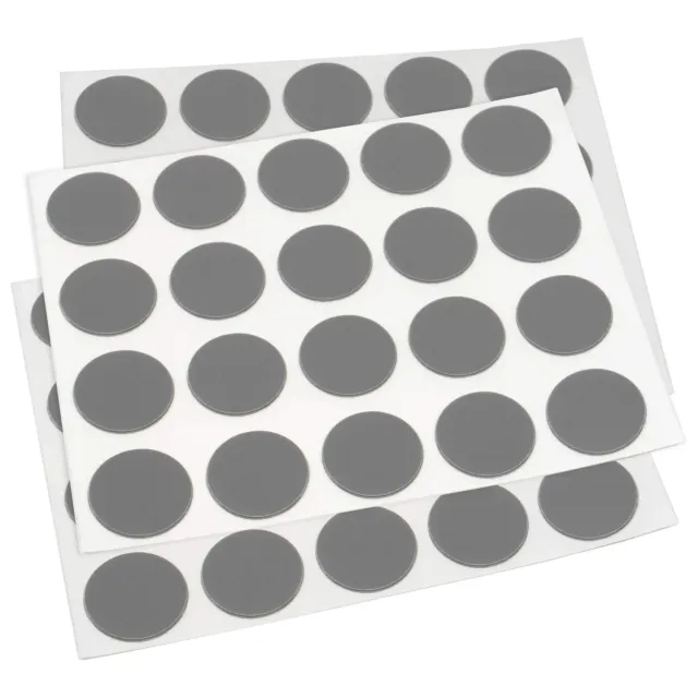 Adsamm copriforo autoadesivi 13 mm 60 pezzi grigio scuro