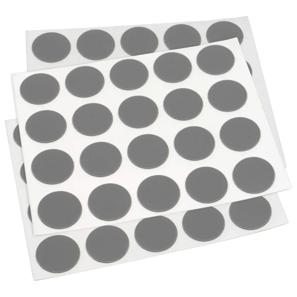 Adsamm copriforo autoadesivi 13 mm 60 pezzi grigio scuro